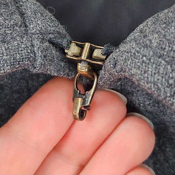 Pendleton Jacket Mens 2XL Gray Wool Thinsulate Vintage USA Bomber Harrington - Picture 3 of 16